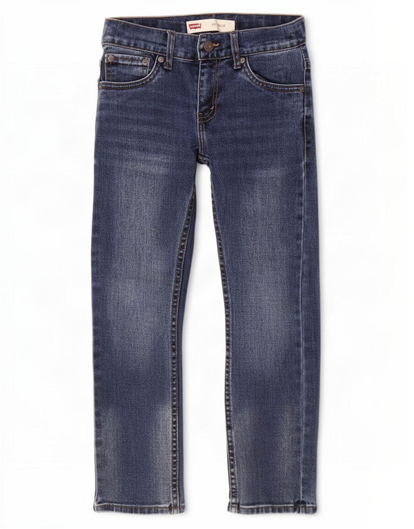 Джинсы Levi's 511 Slim для мальчиков 7–8 лет W24 L22, синий хлопок