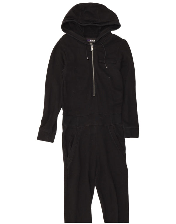 Женский комбинезон с капюшоном Dkny UK 6 XS, черный хлопок