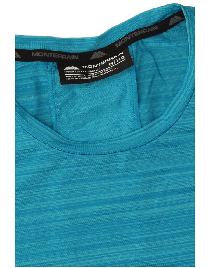 Monterrain Мужская футболка с графическим рисунком Верх средней синей полоски из полиэстера