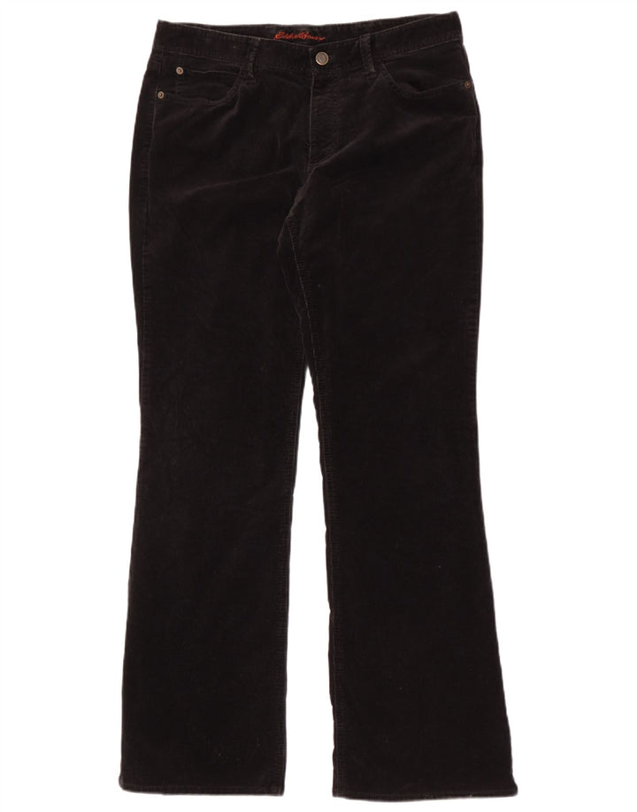 Женские вельветовые брюки Eddie Bauer Bootcut США 8, средние W30 L31, черные