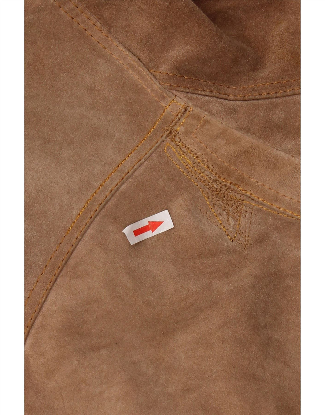 Винтажный женский замшевый пиджак на 3 пуговицах, Великобритания 12, средний коричневый цвет