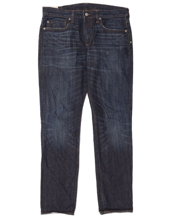 Мужские узкие джинсы J. Crew W33 L32, темно-синий хлопок