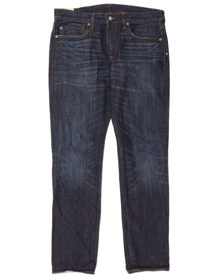 Мужские узкие джинсы J. Crew W33 L32, темно-синий хлопок