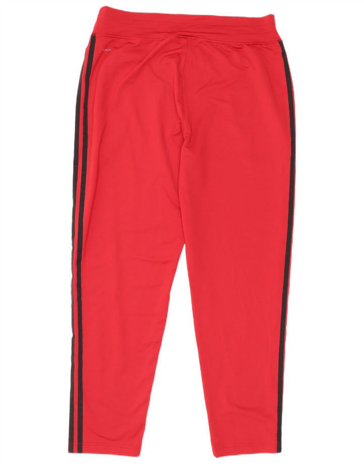 Женские спортивные брюки Adidas UK 16/18, большой красный полиэстер