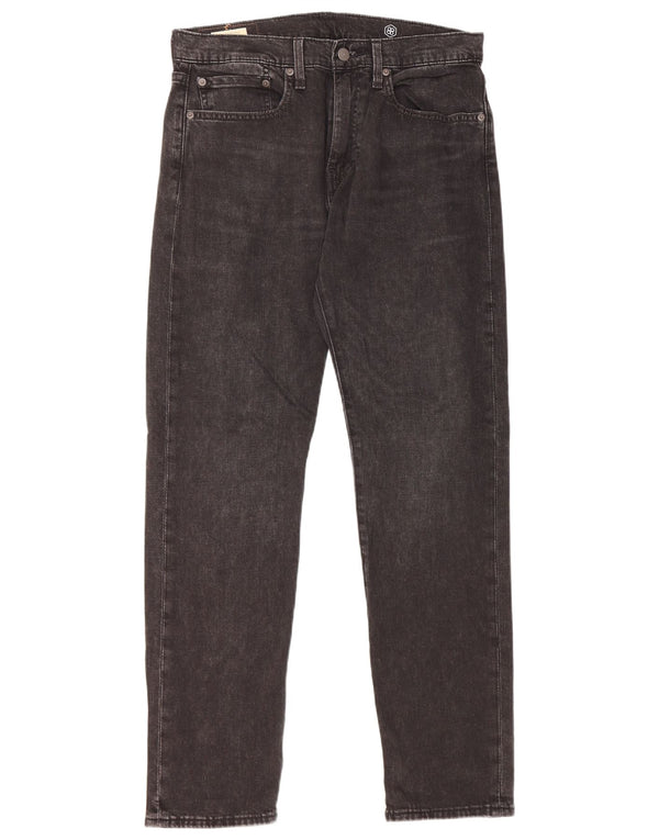 Мужские зауженные джинсы Levi's 502 W31 L32, черный хлопок