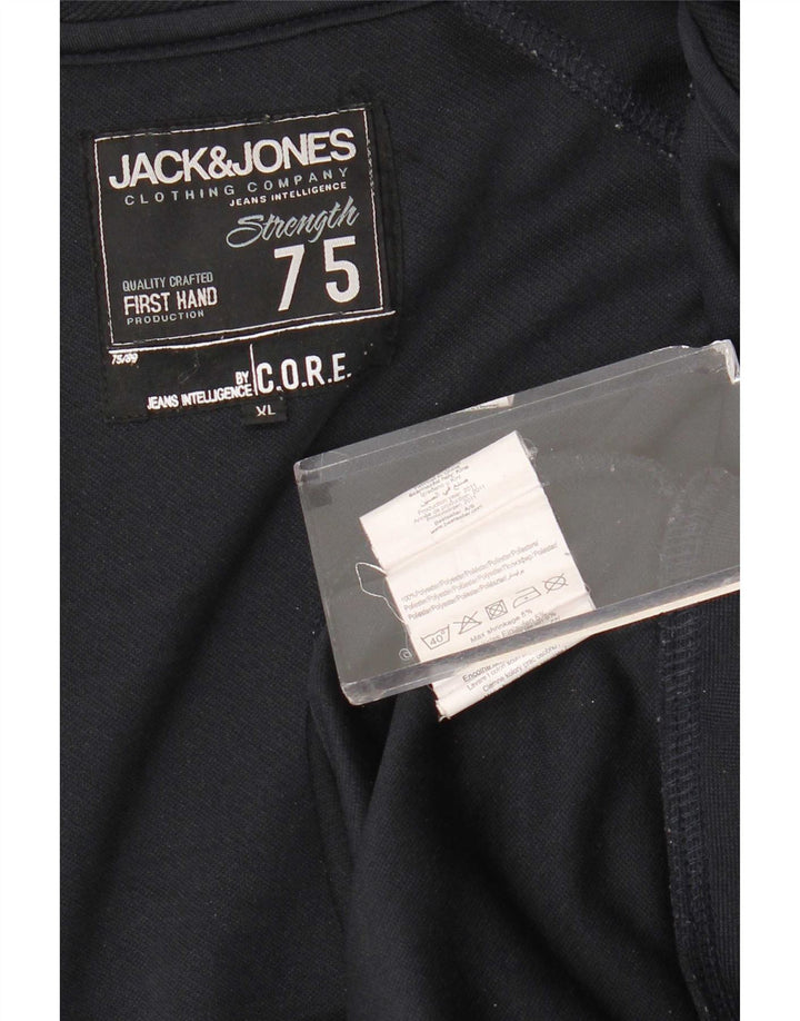 Мужская спортивная куртка Jack & Jones XL, темно-синий полиэстер