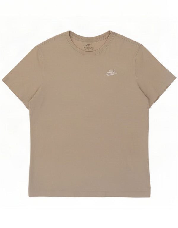 Мужская футболка Nike Top Medium Бежевый хлопок