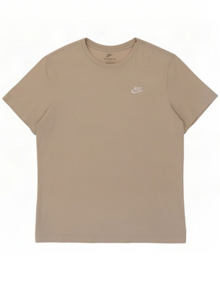 Мужская футболка Nike Top Medium Бежевый хлопок
