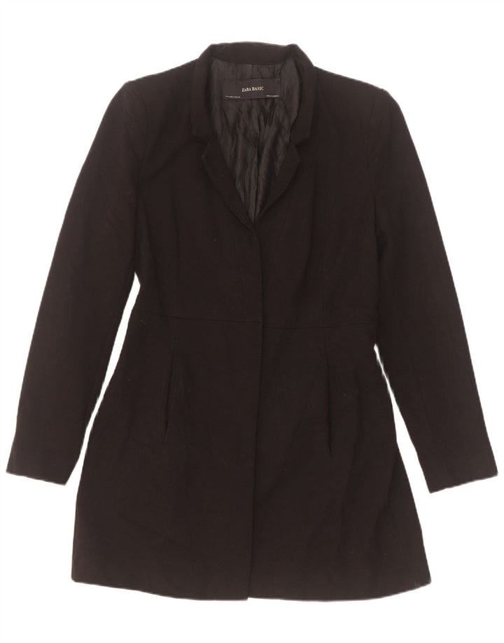 Женский удлиненный пиджак Zara UK 10, маленький черный