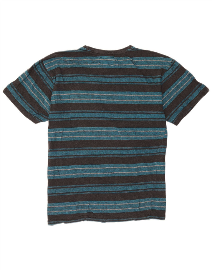 Billabong Мужская футболка из хлопка в большую синюю полоску