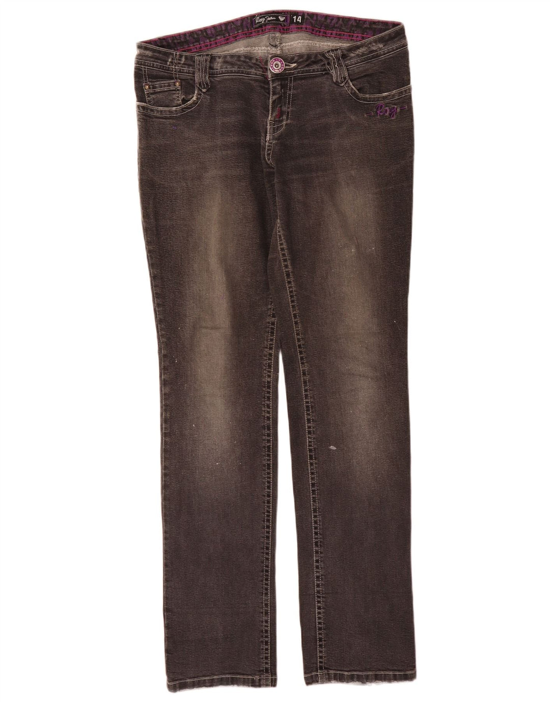 Женские узкие джинсы Roxy W32 L32, серый хлопок