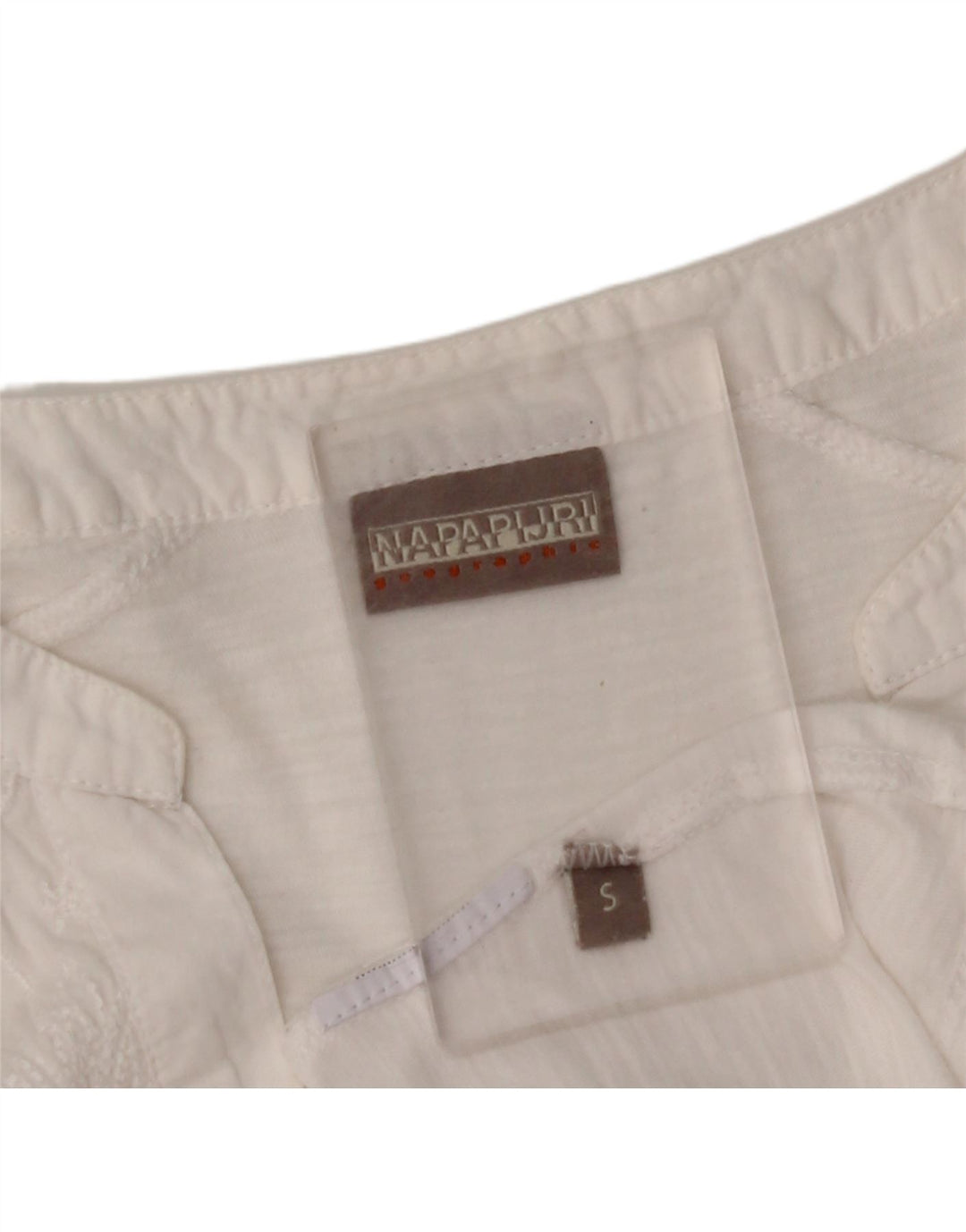 NAPAPIJRI Женская блузка с рукавом 3/4, топ UK 10, маленький белый цветочный принт