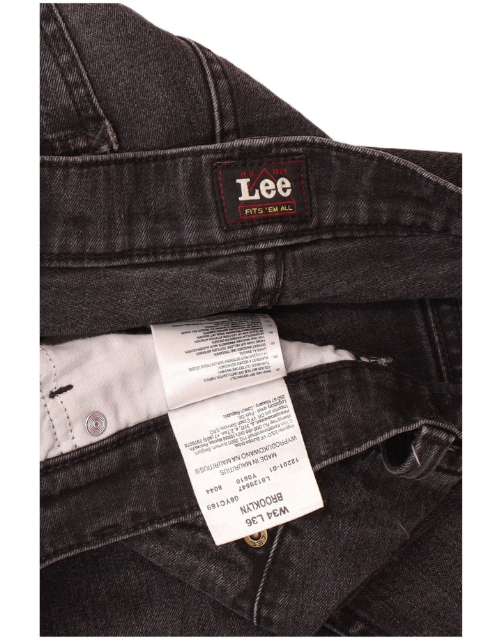 Мужские прямые джинсы LEE Brooklyn W34 L33, серый хлопок