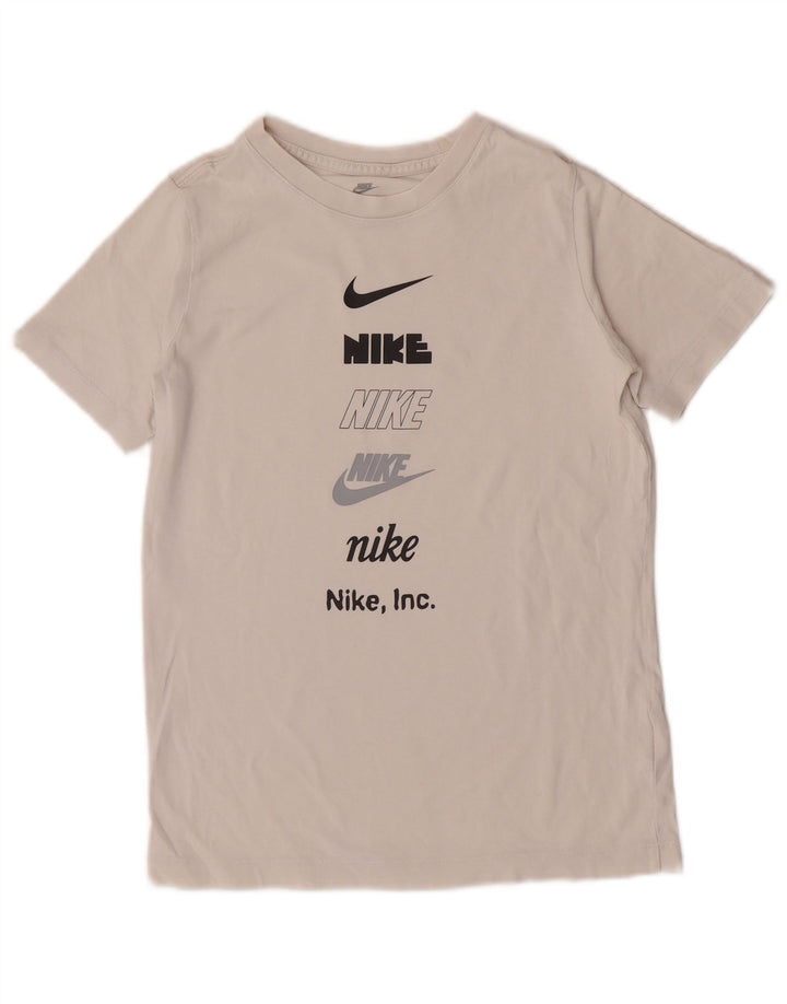 Футболка с рисунком Nike для мальчиков, 12–13 лет, большая белая
