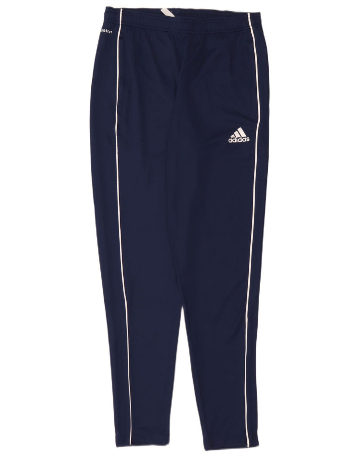 Мужские спортивные брюки Adidas среднего размера, темно-синие, полиэстер