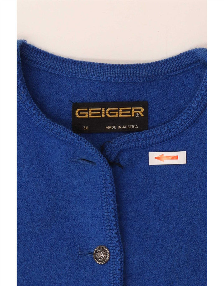 Женский кардиган Geiger, цвет ЕС 36, маленький синий, новая шерсть