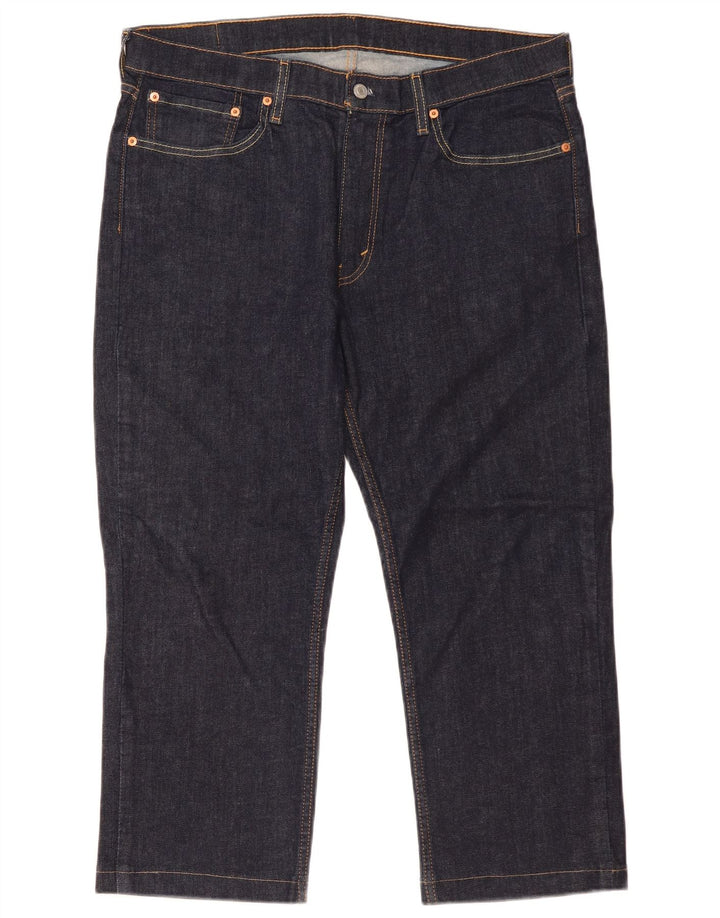 Мужские джинсы-капри Levi's 514 W36 L24 темно-синие, хлопок