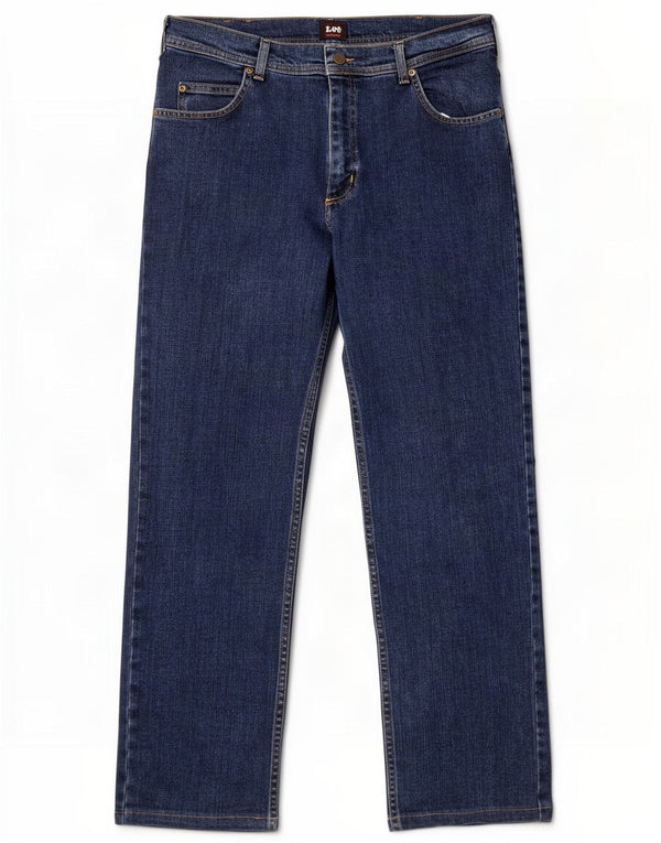 Мужские прямые джинсы Lee Brooklyn W34 L30 темно-синие, хлопок