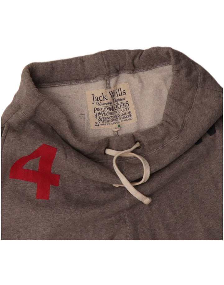 JACK WILLS Мужские спортивные брюки с графическим принтом, брюки для бега, маленькие серые, хлопок