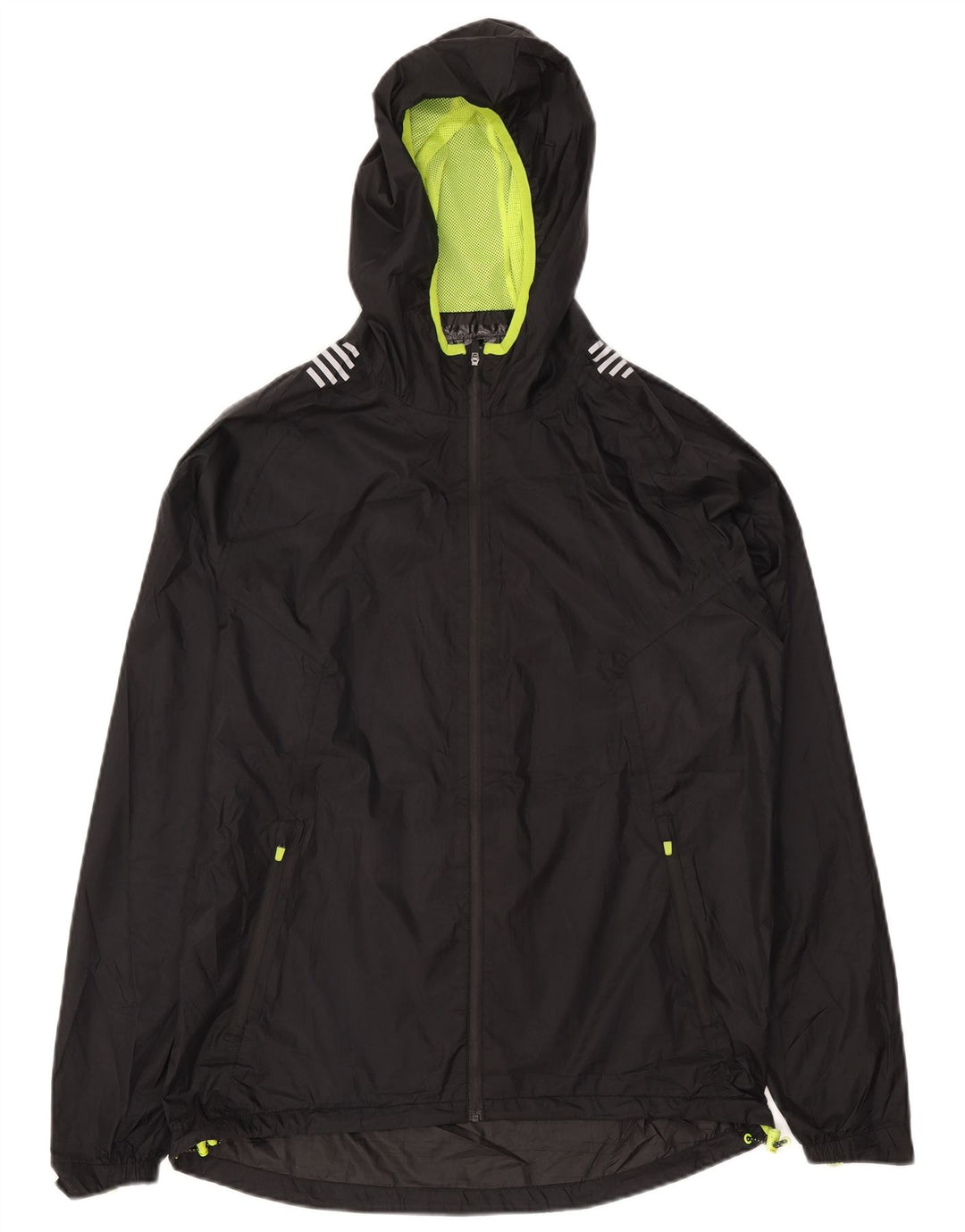Мужская дождевик с капюшоном Mountain Warehouse UK 38, средний черный полиэстер