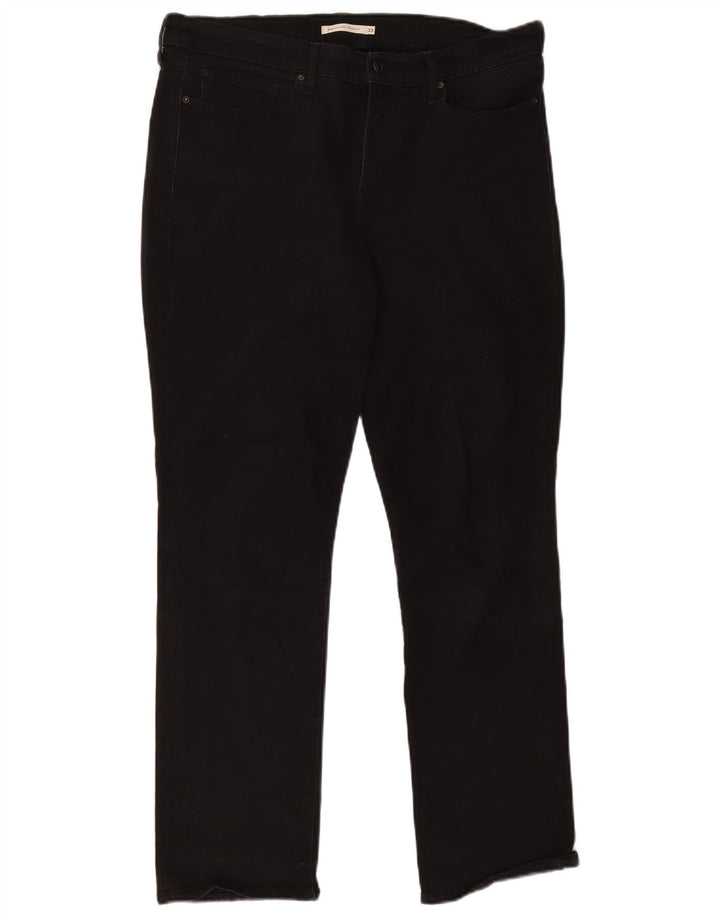 Женские прямые джинсы LEVI'S 314 Shaping W33 L30 черные
