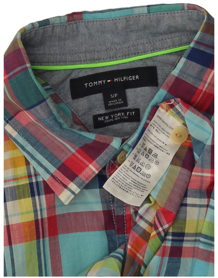 Мужская рубашка Tommy Hilfiger New York Fit, маленькая разноцветная клетка