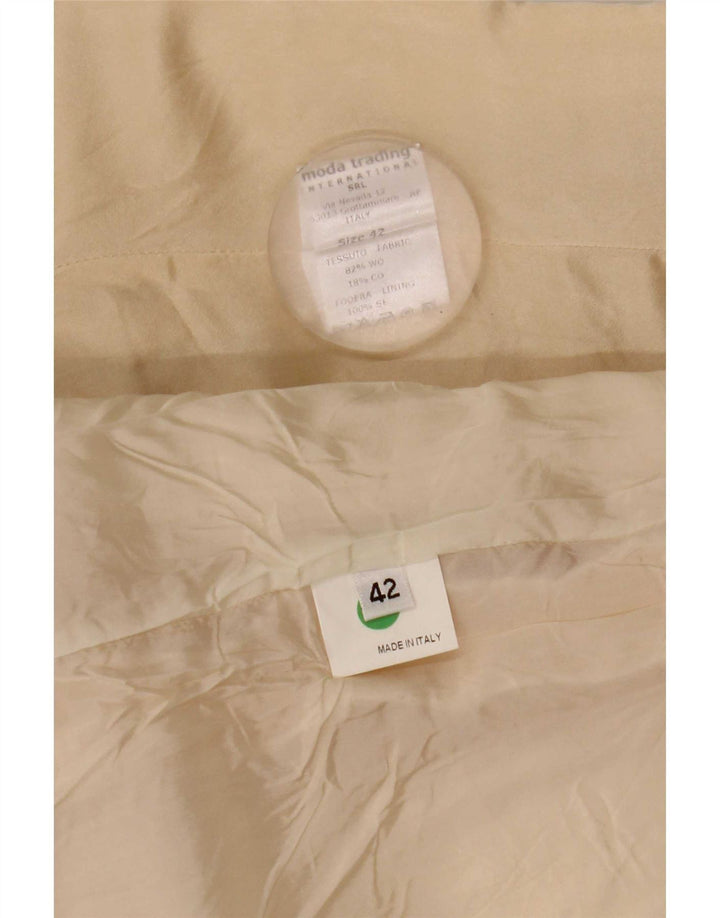 Mila Schon Женская юбка из 2 предметов IT 42 Medium W26 Бежевая шерсть