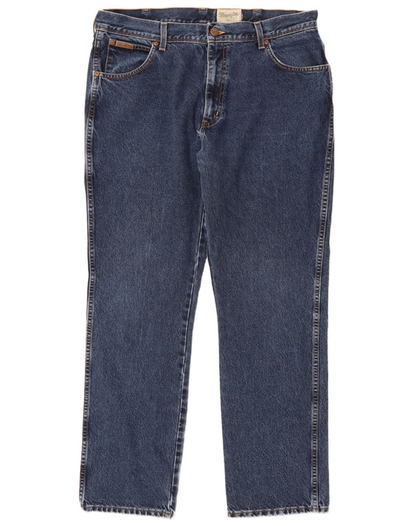 Мужские прямые джинсы WRANGLER Texas W38 L32, синий хлопок