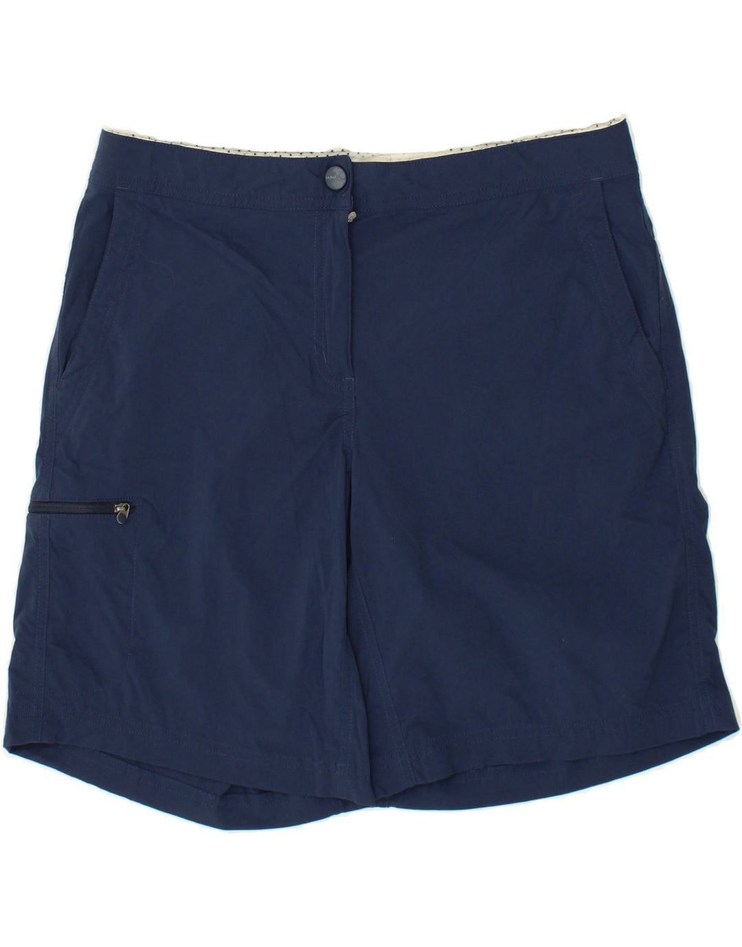 L.L.BEAN Womens Cargo Shorts US 10 Large W32 Navy Blue Nylon Vintage L.L.Bean and Second-Hand L.L.Bean from Messina Hembry 