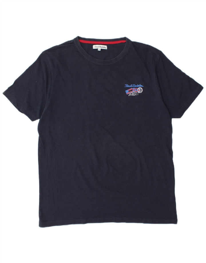 RENATO BALESTRA Женская футболка Топ 2XL Темно-синий хлопок