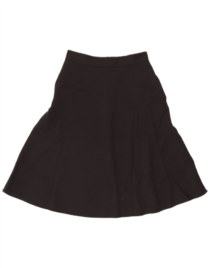 Женская юбка-трапеция Marks & Spencer UK 12, средний W30, черный полиэстер