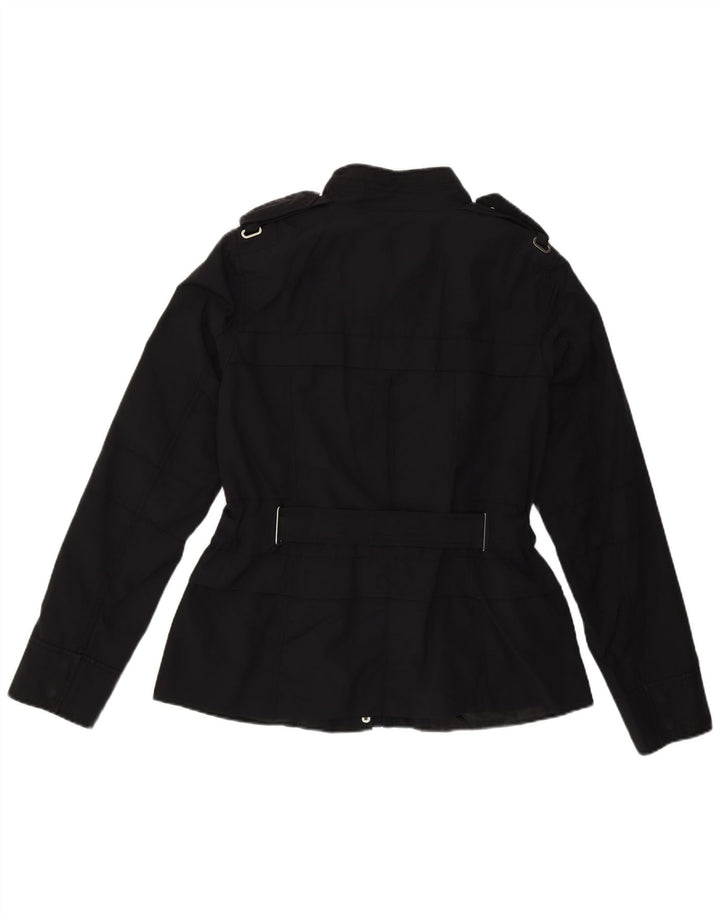 Женская куртка в стиле милитари Zara UK 16, большая черная