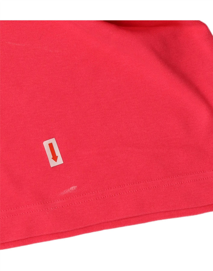 LACOSTE Женская футболка, размер 42, большая, розовая, хлопок