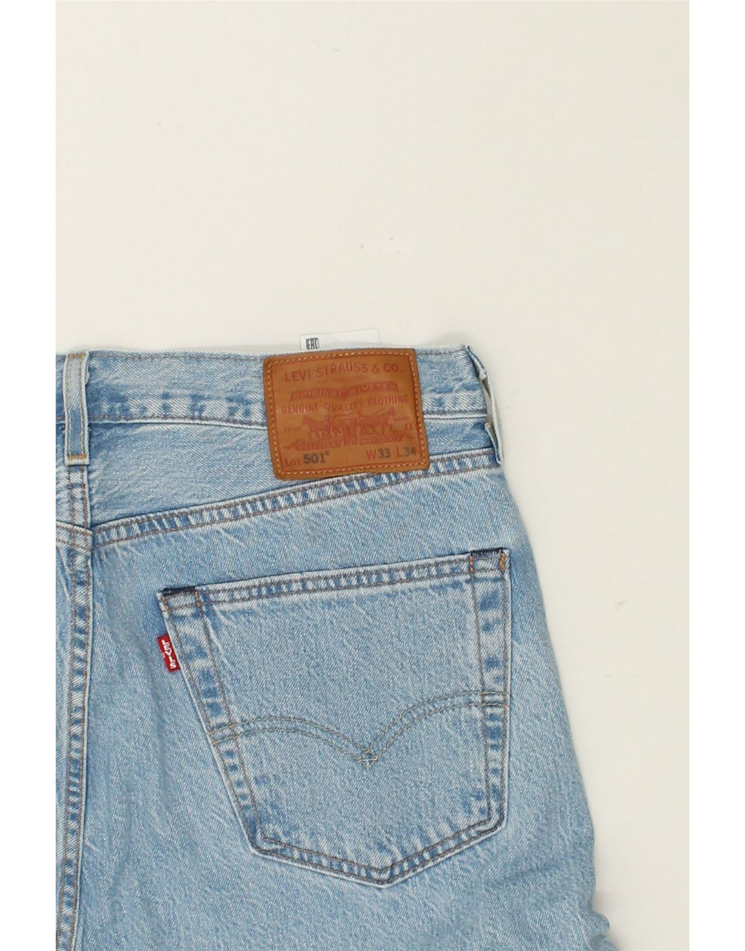 Мужские прямые джинсы LEVI'S 504 W33 L32 Синие, хлопок