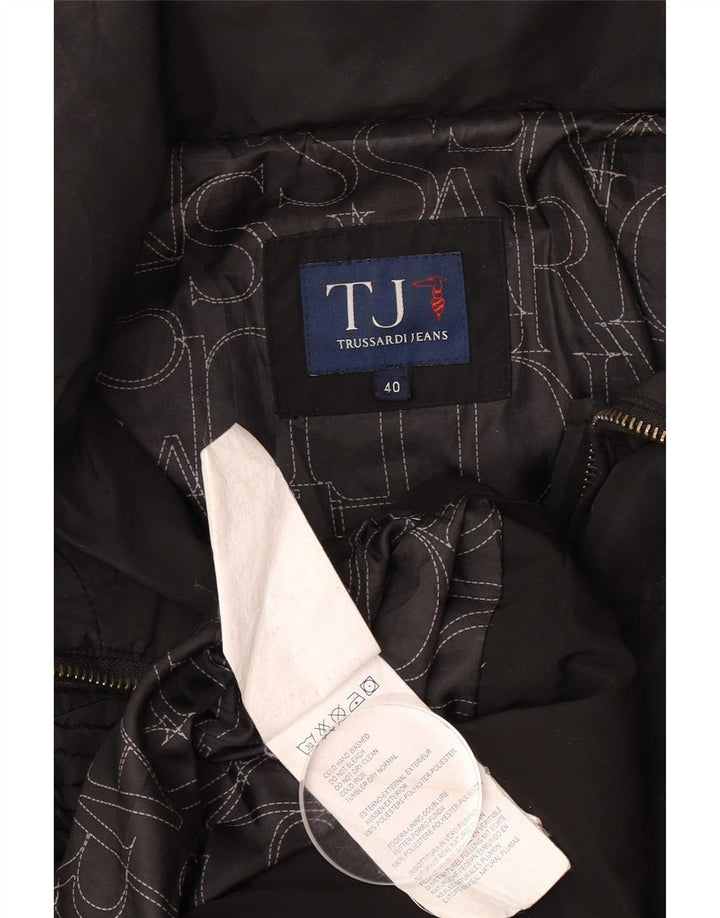 Trussardi Jeans Женское пуховик IT 40 Маленький Черный Полиэстер