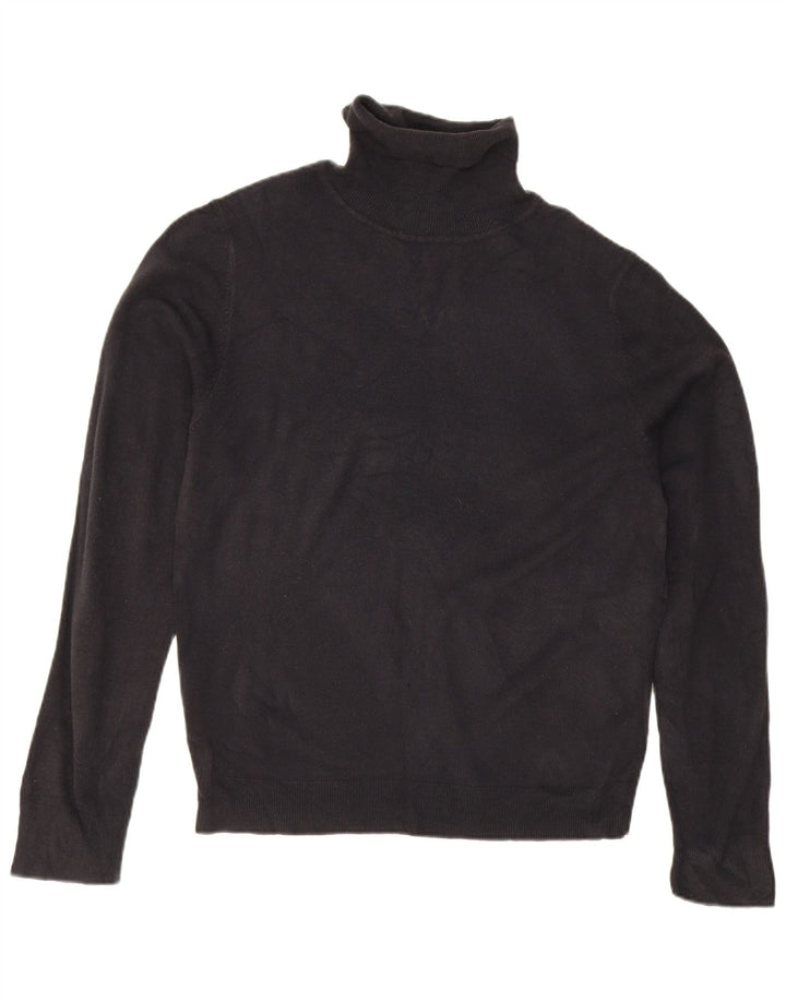 Мужской свитер с высоким воротником Mark & Spencer Blue Harbour, средний черный