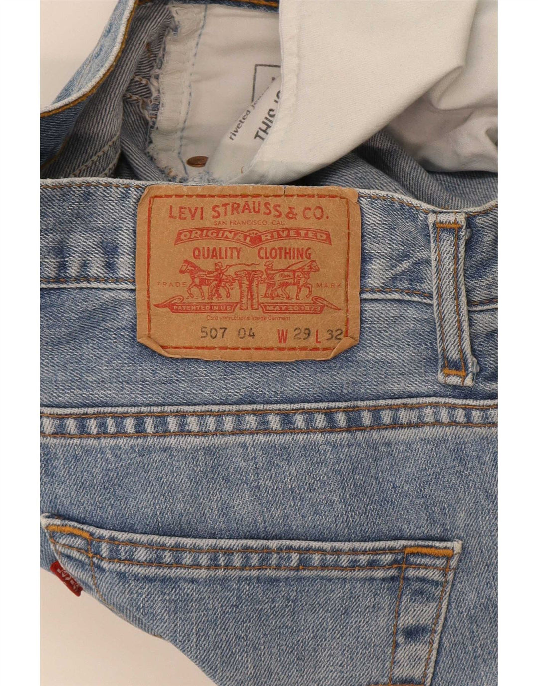 Мужские джинсы Levi's 507 Slim Bootcut W29 L32 Синие, хлопок