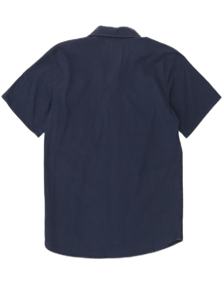 LEVI'S Boys Short Sleeve Shirt 13-14 Years Navy Blue Cotton