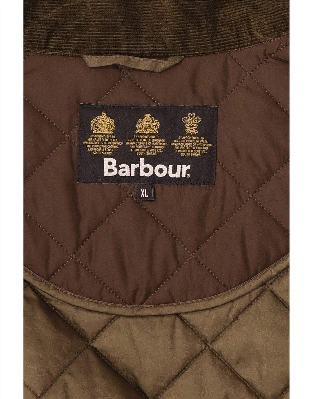 Мужская стеганая куртка BARBOUR UK 42 XL коричневая, полиэстер