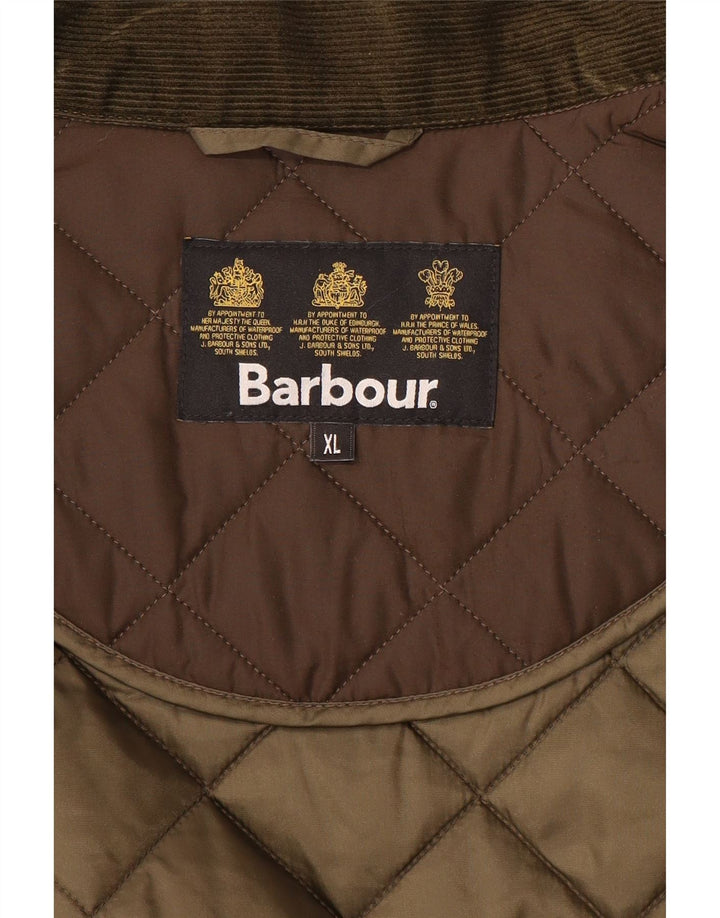 Мужская стеганая куртка BARBOUR UK 42 XL коричневая, полиэстер