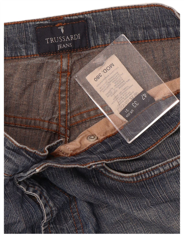 TRUSSARDI Женские прямые джинсы 380 IT 47 Большие W31 L32 Синие