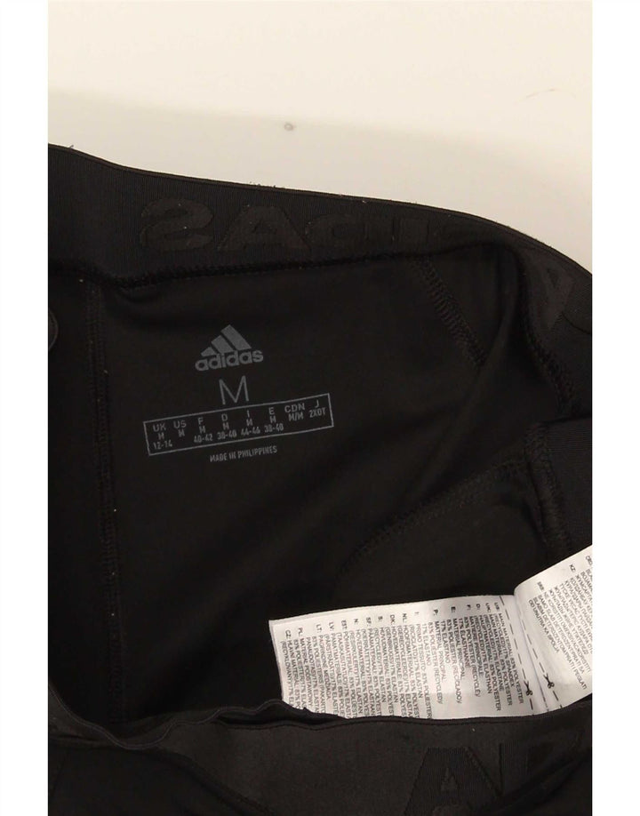 Женские леггинсы Adidas UK 12/14, средний черный полиэстер