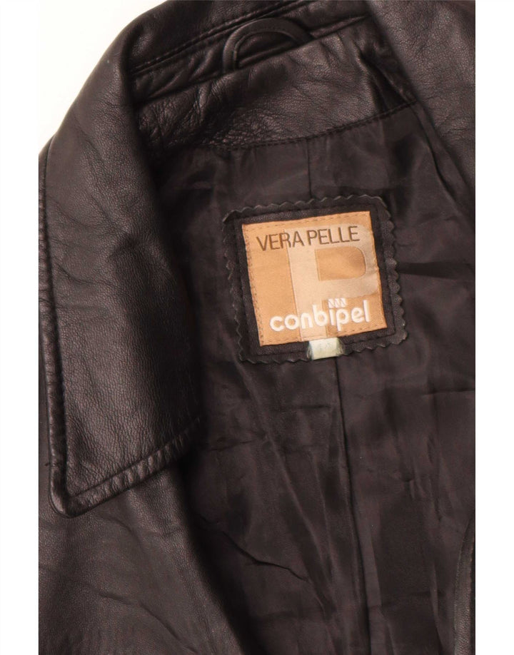 Женская кожаная куртка Conbipel IT 44 Medium Black Leather