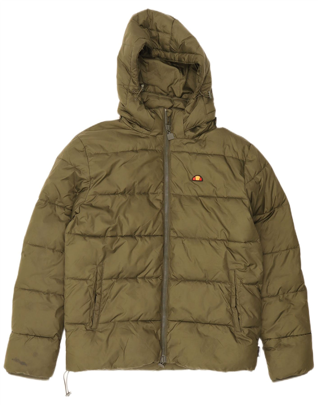 Мужская утепленная куртка с капюшоном Ellesse UK 38, средний зеленый полиэстер