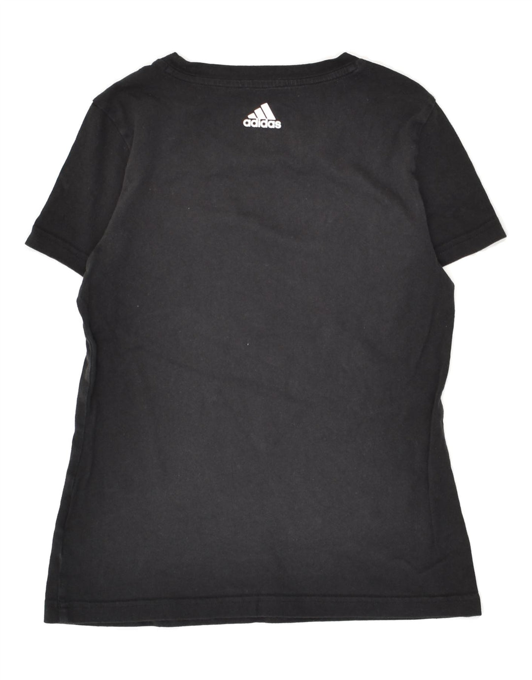 ADIDAS Girls Graphic T-Shirt Top 11-12 Years Black Cotton | Vintage Adidas | Thrift | Second-Hand Adidas | Used Clothing | Messina Hembry 