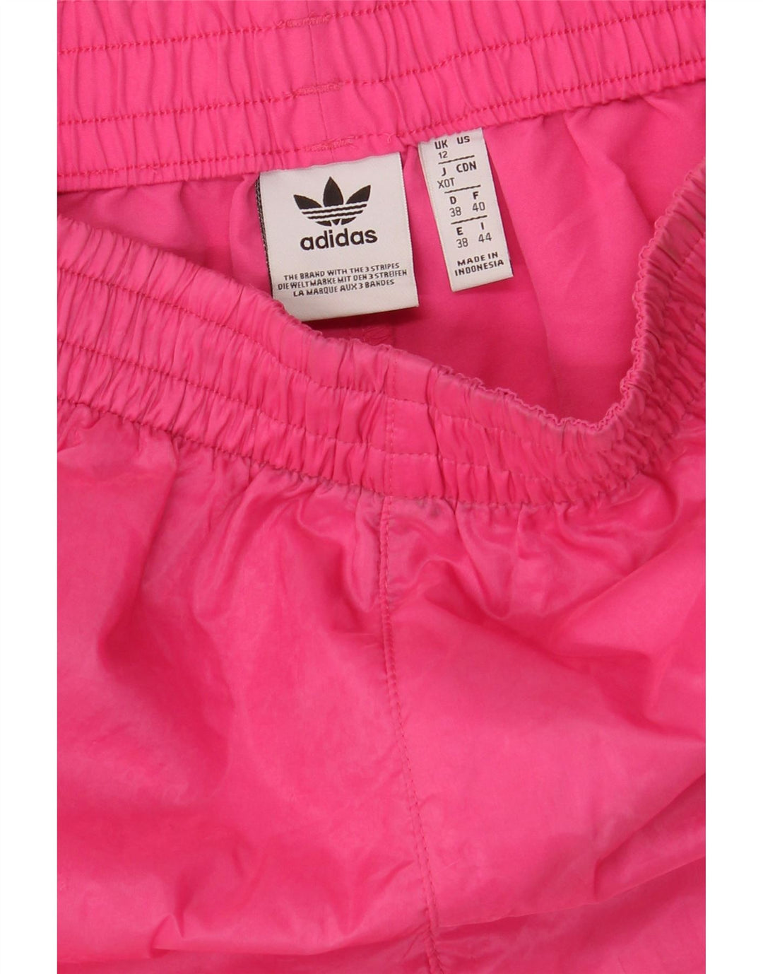 Женские спортивные шорты Adidas UK 12, средний розовый полиэстер