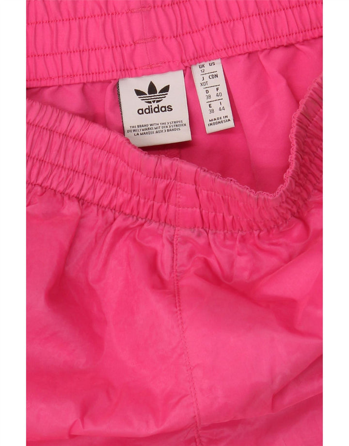 Женские спортивные шорты Adidas UK 12, средний розовый полиэстер