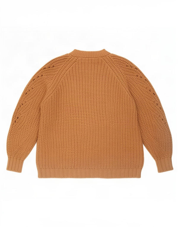 Женский свободный открытый кардиган Zara UK 6 XS, коричневый акрил
