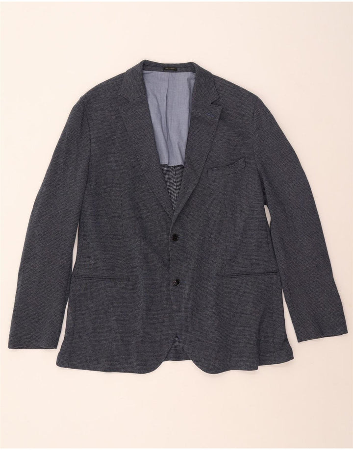Мужской пиджак Massimo Dutti на 2 пуговицах EU 58 2XL, темно-синий, хлопок