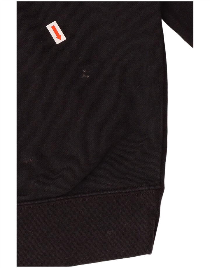 Женский джемпер с капюшоном большого размера Nike UK 10, маленький, черный, хлопок